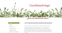 Desktop Screenshot of geschmackstage.de